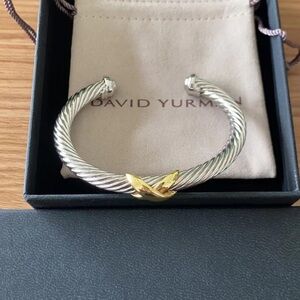 David Yurman Two-Tone Cable Bracelet 7mm